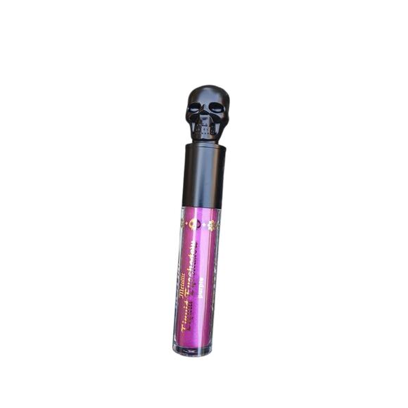 IONI Metallic Purple Liquid Eyeshadow Día De Los Muertos Skull Makeup Halloween - Picture 3 of 3